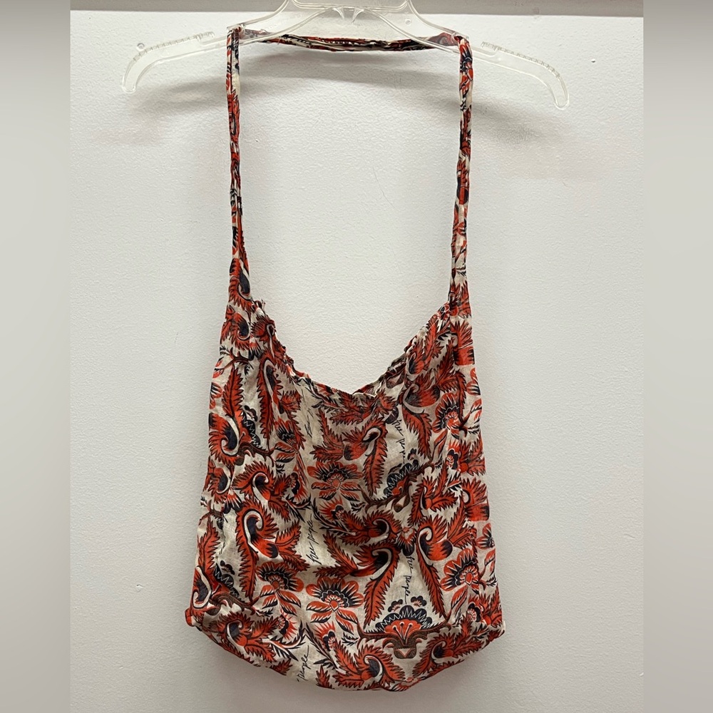 Free People Linen Boho Tote Bag